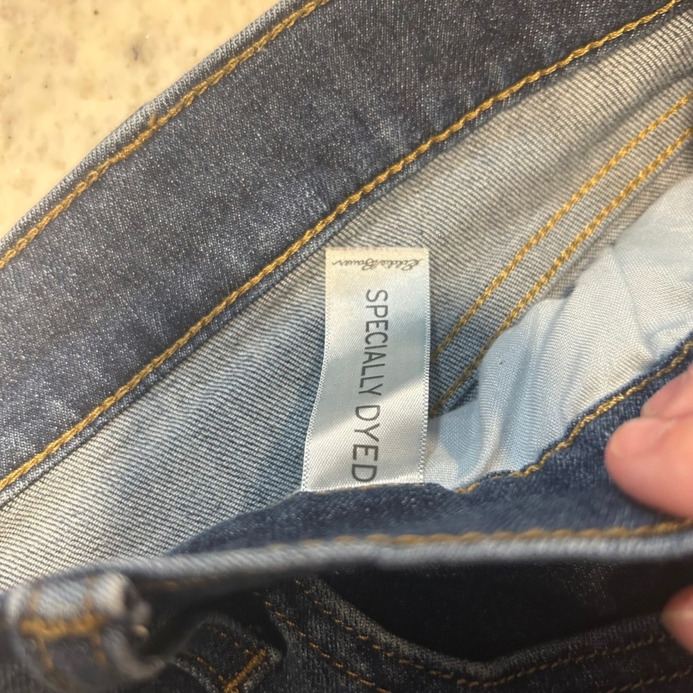 Eddie Bauer Straight Leg Jeans Mens 36x28 Blue Specially Dyed Stretch Denim - Picture 4 of 10